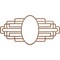 Ekena Millwork Elizabeth Wood Fretwork Prcd Ceiling Medallion, Walnut, 34"W x 17"H x 9 3/8"IW x 16 1/8"IH x 1/4"T CMWP34X17X0250EBWA - alternate 1